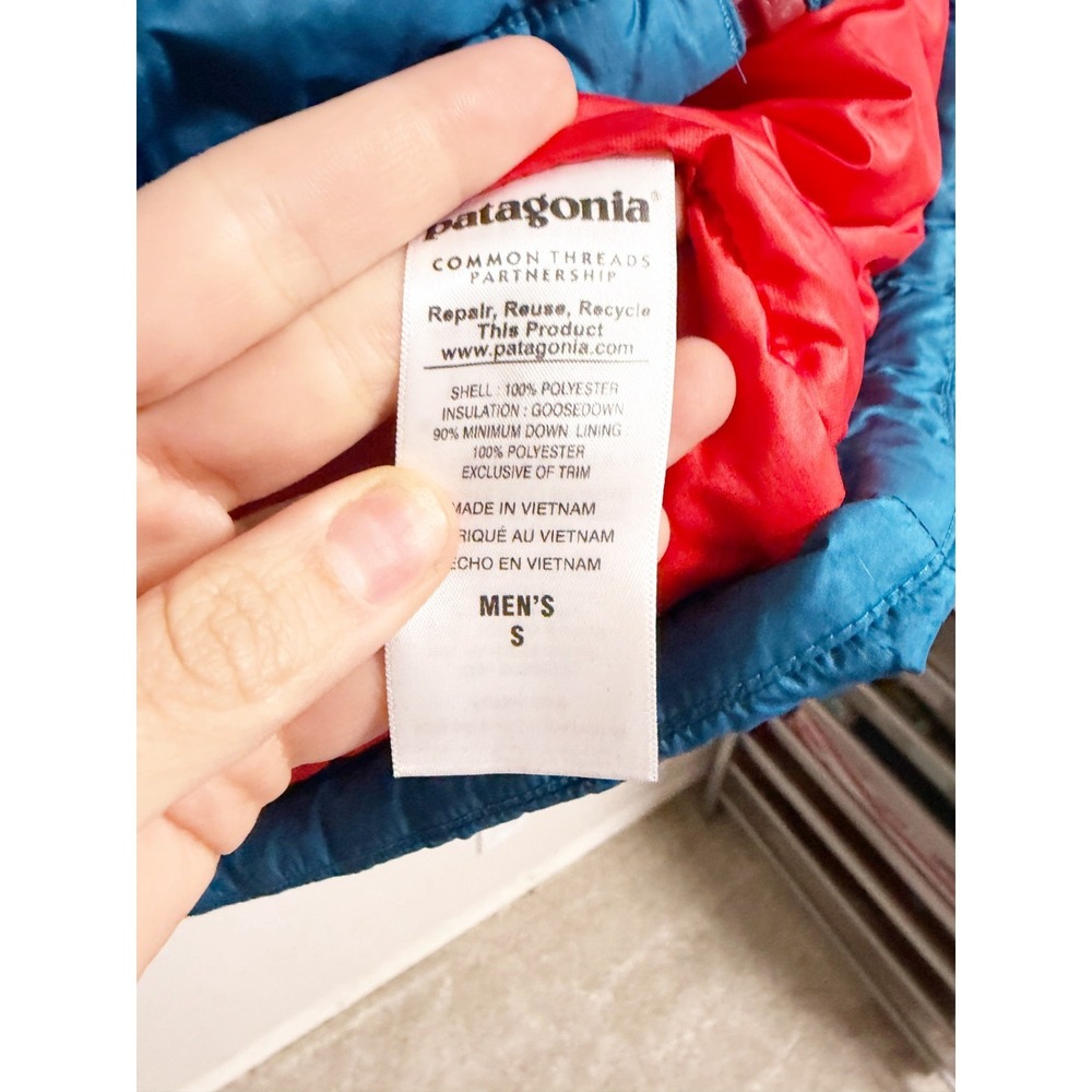 Patagonia Mens Down Sweater Puffer Vest Full Zip Insulated Lightweight Small - Picture 7 of 7
